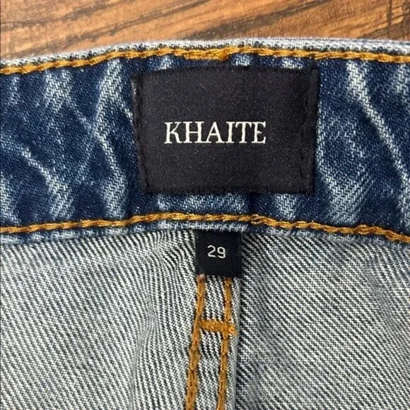 KHAITE Women’s Distressed Kerrie Jeans - Picture 3 of 5